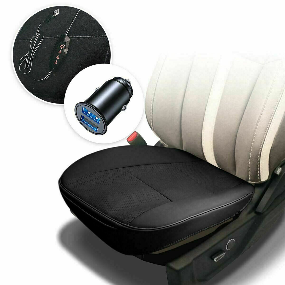 Heated Seat Cushion + USB Cigarette Lighter