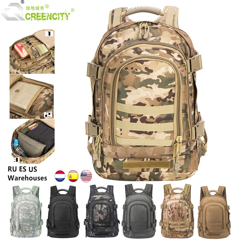 60L Expandable Backpack Large Military Tactical Bag