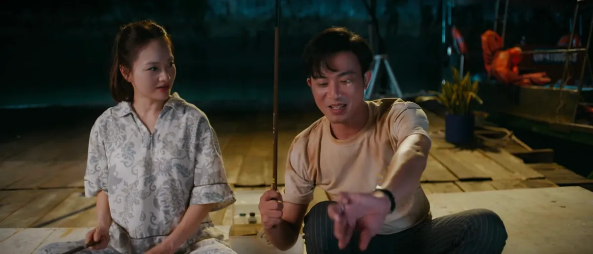 Gió ngang khoảng trời xanh - Tập 26: Đi câu mực đêm với nữ đối tác, Đăng quên sạch lời vợ dặn- Ảnh 8.