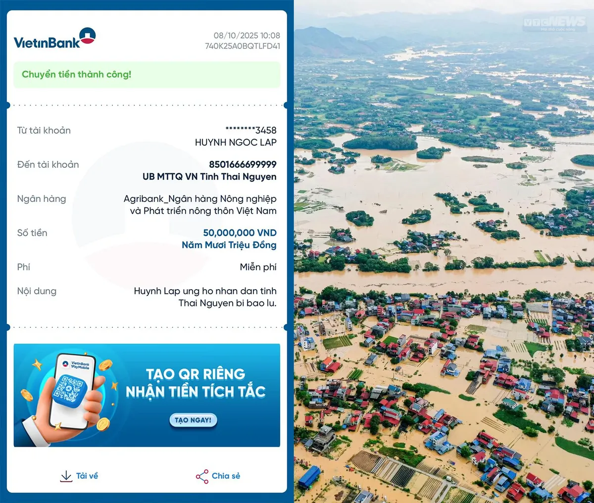 Các nghệ sĩ ủng hộ đồng bào Thái Nguyên vượt bão lũ - Ảnh 5.