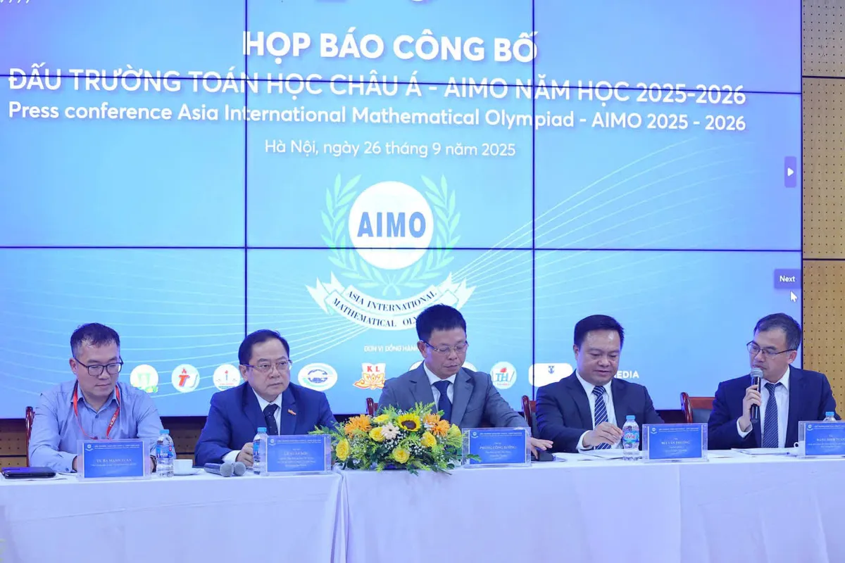 Phát động Đấu trường Toán học Châu Á - AIMO 2025–2026: Khẳng định trí tuệ Việt trên bản đồ quốc tế- Ảnh 1.