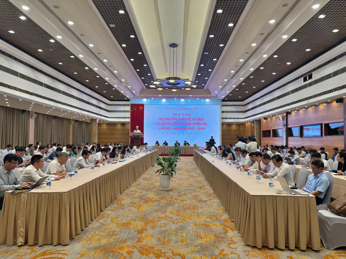 Đại hội đại biểu Đảng bộ Chính phủ lần thứ 1 sẽ diễn ra từ ngày 12 đến 13/10 - Ảnh 1.