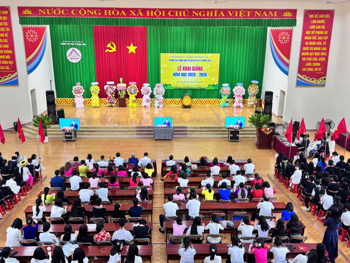 Đắk Lắk: Lễ khai giảng ý nghĩa với nhiều học sinh đồng bào dân tộc thiểu số- Ảnh 2.
